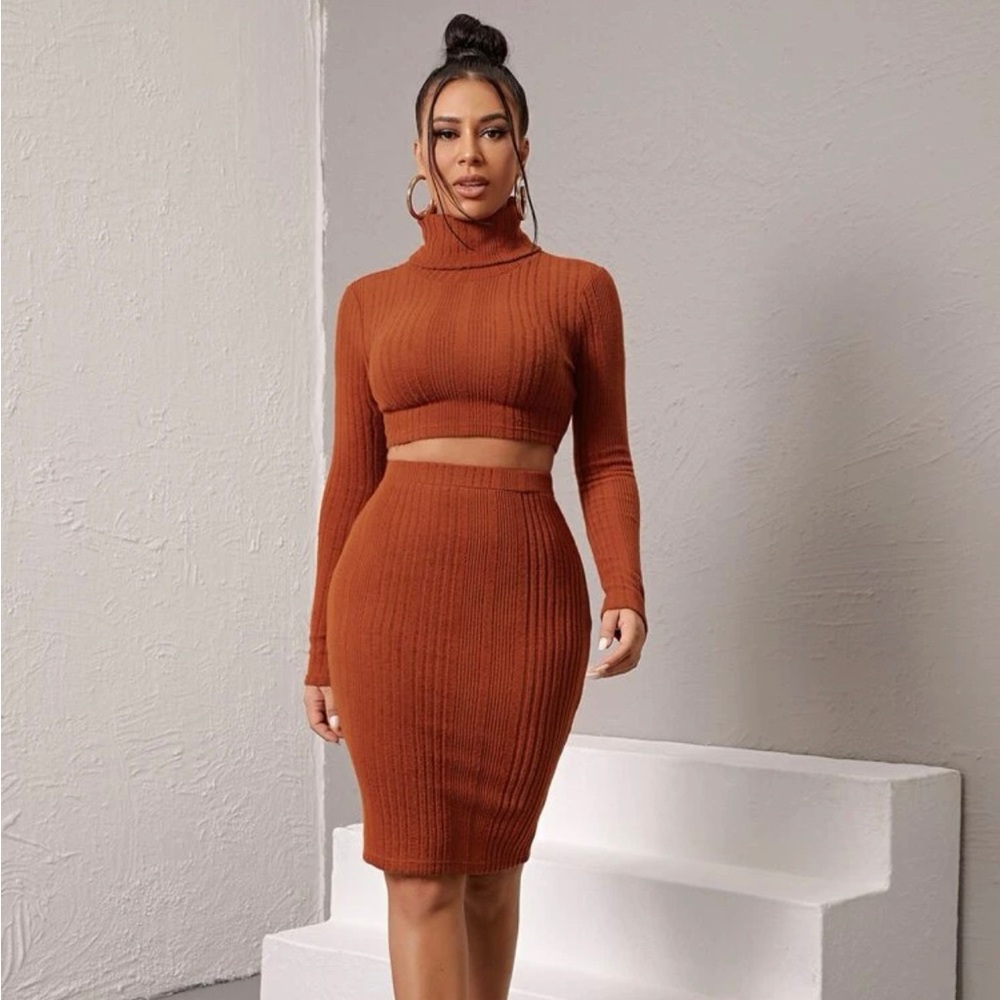 knit sweater top & skirt - Picture 10 of 16